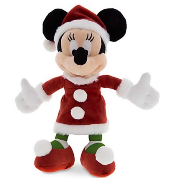 Disney Minnie Mouse 7 inch Santa plush - Picture 1 of 1
